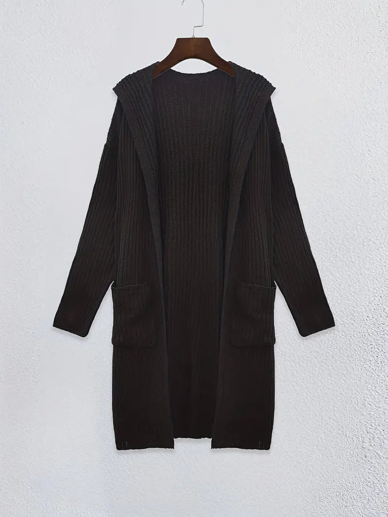 Hosszú női kötött kardigán őszre és télre – Elara