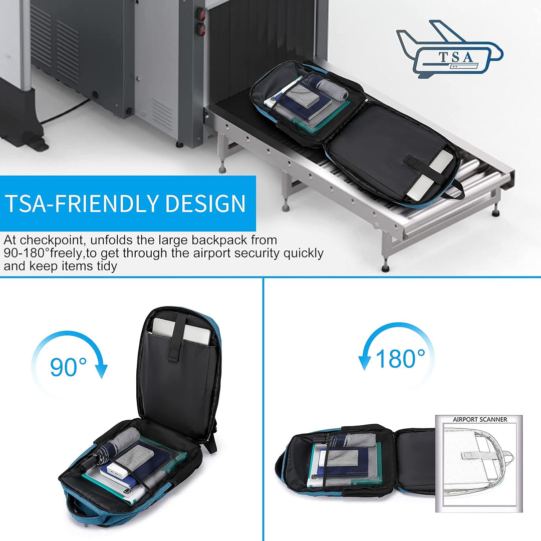 Vízálló laptop hátizsák USB porttal és lopásgátló dizájnnal – TechPro (1+1 INGYEN! Korlátozott promóció)