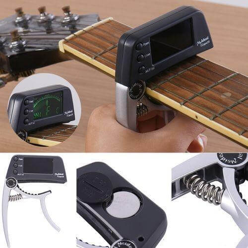 2 az 1-ben Gitár Capo & Tuner – TuneGrip
