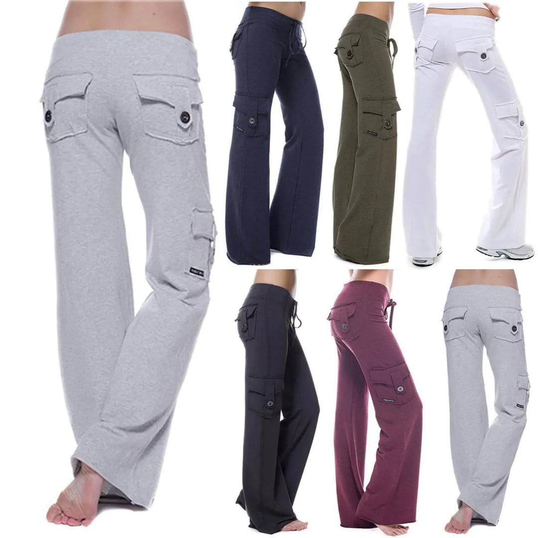 Női Bootcut Cargo Nadrág zsebekkel – Isabella