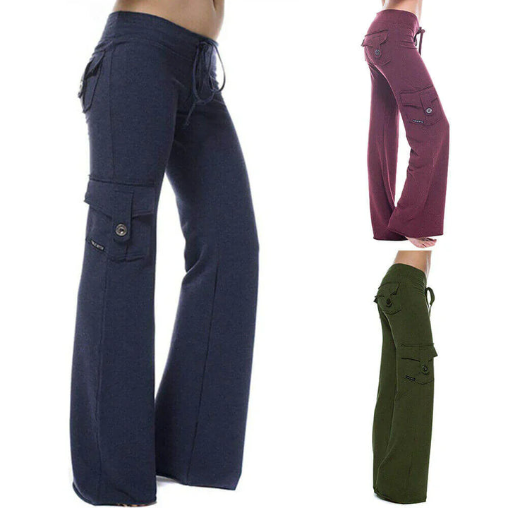 Női Bootcut Cargo Nadrág zsebekkel – Isabella
