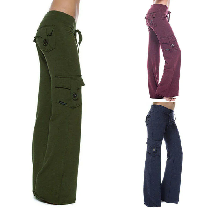 Női Bootcut Cargo Nadrág zsebekkel – Isabella