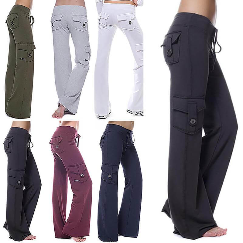 Női Bootcut Cargo Nadrág zsebekkel – Isabella