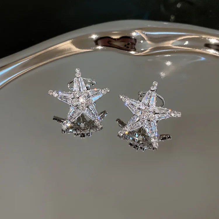 Zirkónia Ster Fülbevaló/Ear Cuff - Lyric