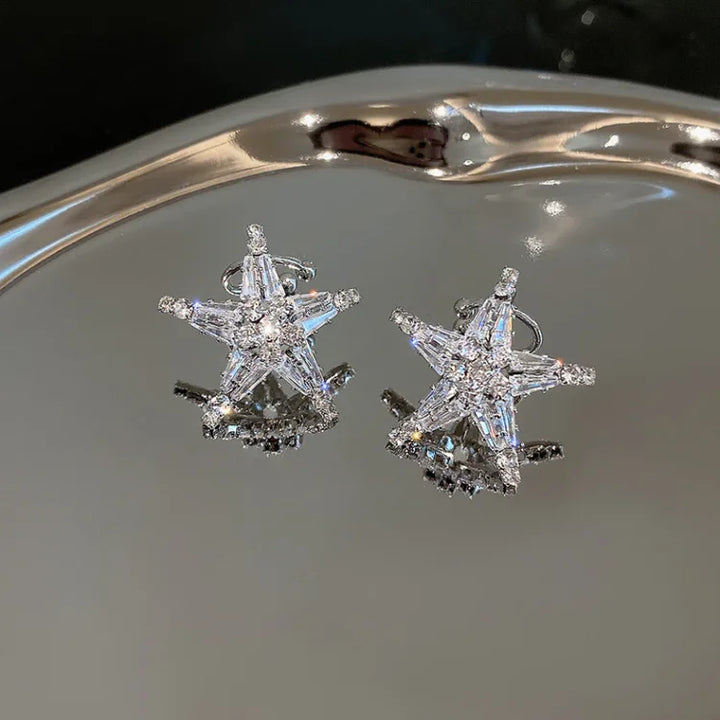 Zirkónia Ster Fülbevaló/Ear Cuff - Lyric