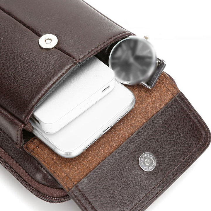 Kompakt PU bőr keresztpántos táska férfiaknak állítható pánttal