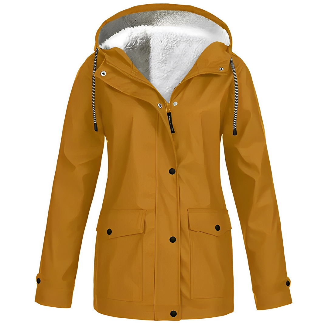 Fleece bélelt női esőkabát - WarmWarder