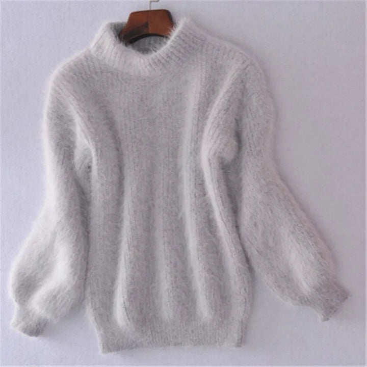 Casual Angora Kötött Női Pulóver - Livia