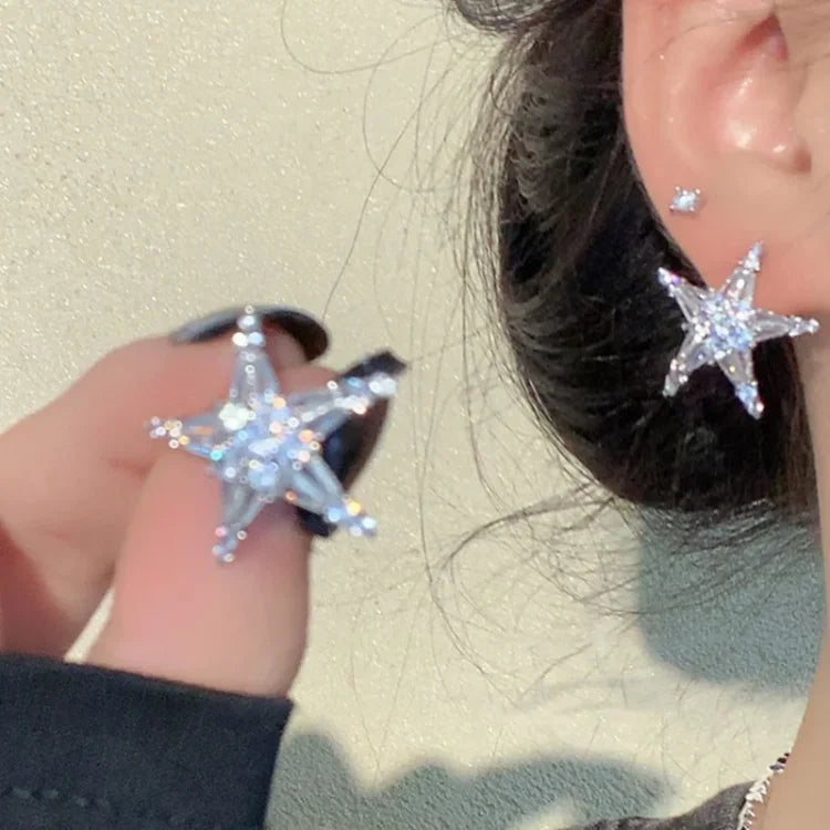 Zirkónia Ster Fülbevaló/Ear Cuff - Lyric