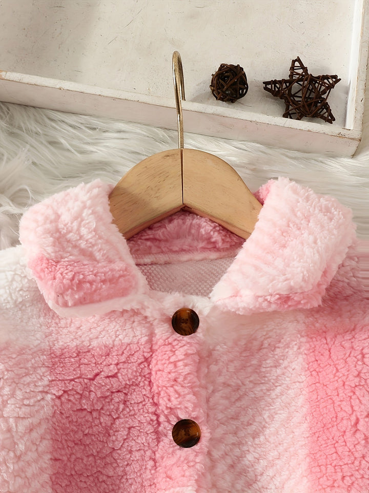 Rowie gyerekeknek készült puha, kockás plüssdzseki – ideális hűvös napokra