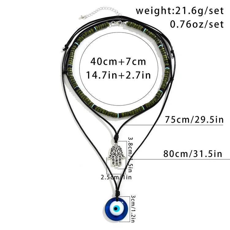 Unisex 3 rétegű lánc szett - Ravi