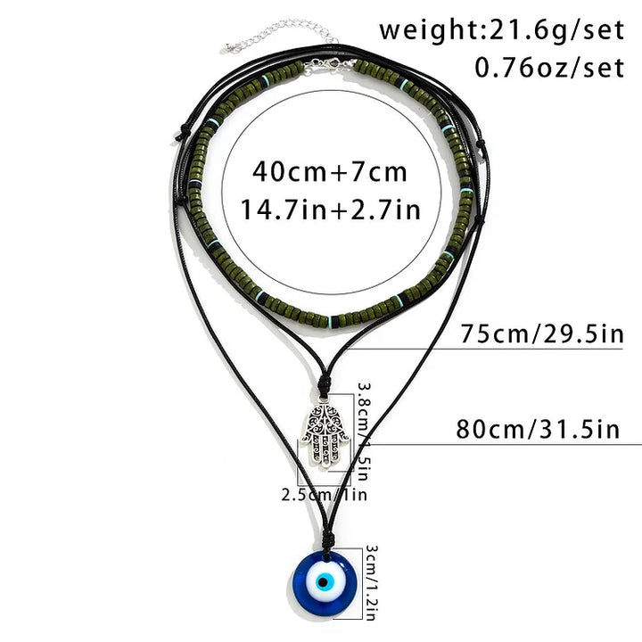 Unisex 3 rétegű lánc szett - Ravi