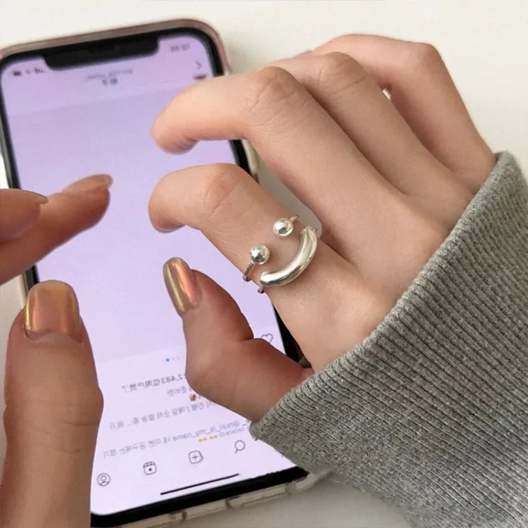 Mosolygós Állítható Gyűrű - Mila