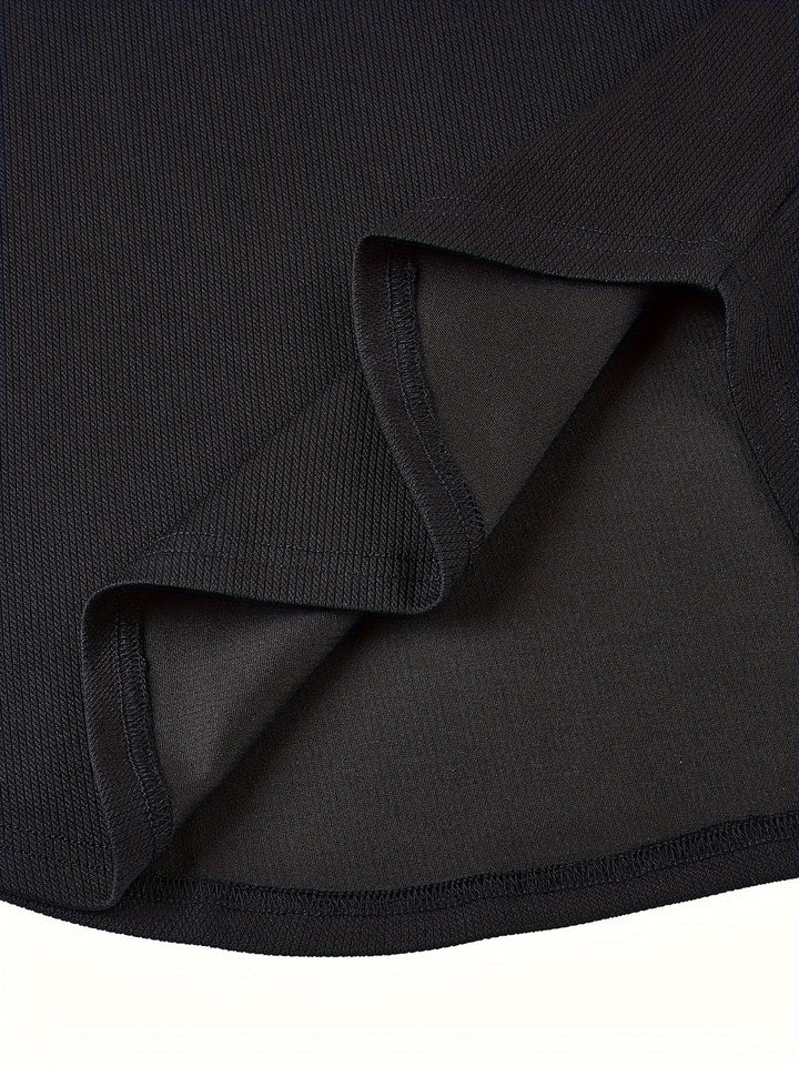 Férfi póló mély V-nyakkal és textúrával – Rafael