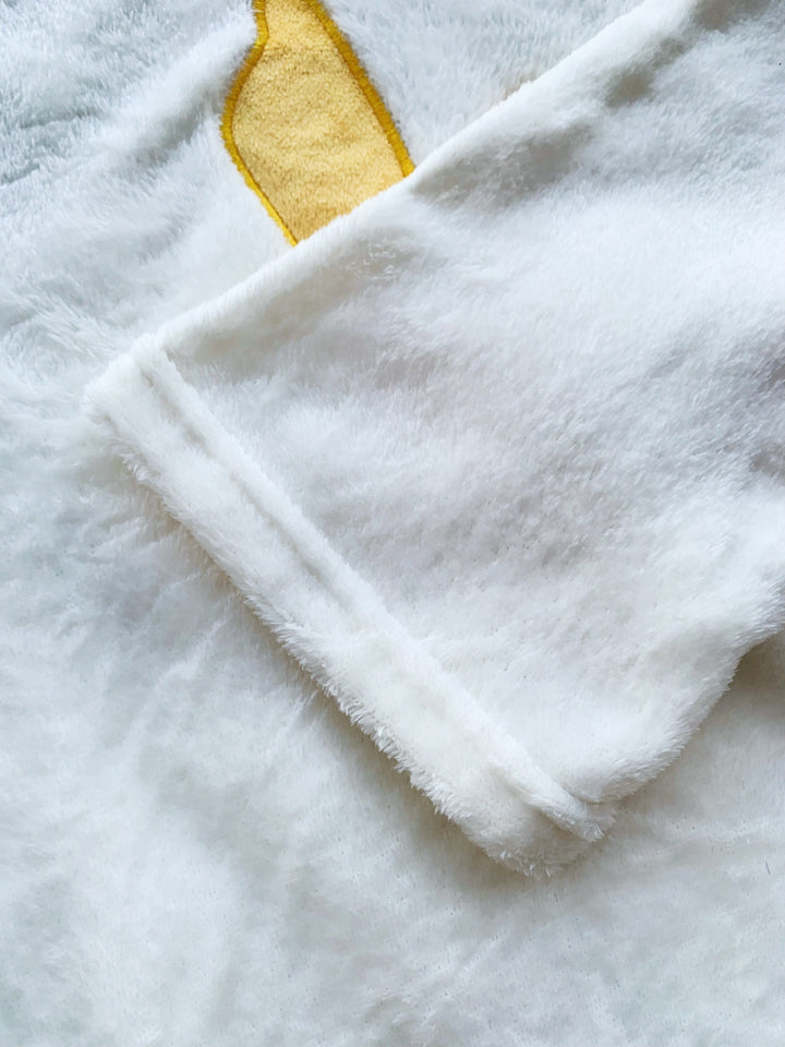 Női flanel pizsama szett hímzéssel és kerek nyakkivágással ősz/tél – Alissa