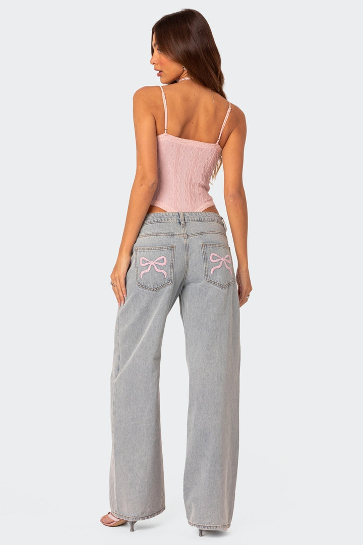 Hölgyek Denim Nadrág Relaxált Fittel - Skylar