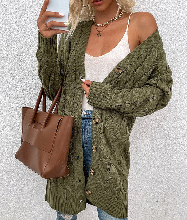Női kötött kardigán zsebekkel – Noelle