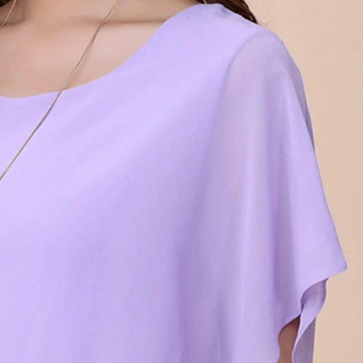 Hölgyek Chiffon blúz volános ujjakkal – Ariana