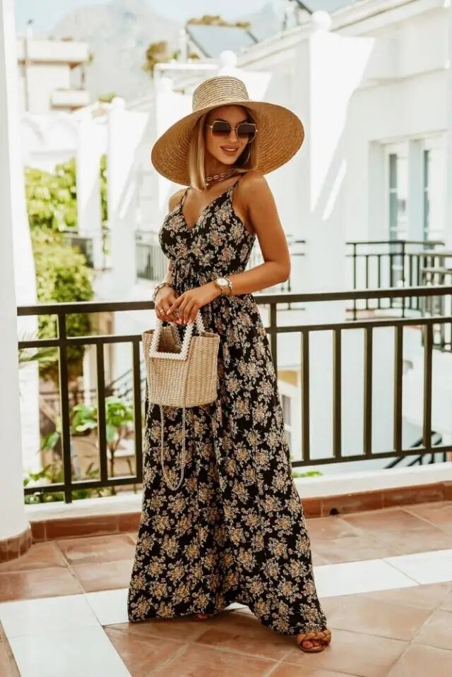 Boho Maxiruha virágmintával a nyárra – Yara