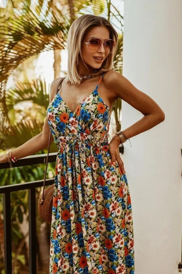 Boho Maxiruha virágmintával a nyárra – Yara
