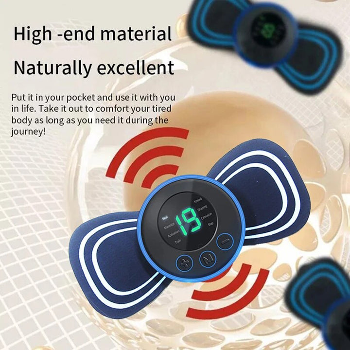 HORDOZHATÓ ELEKTRONIKUS MINI NYAKMASSZÍROZÓ PÁDDAL ÉS TÁVIRÁNYÍTÓVAL | INTELLIGENS MASSZÁZS GÉP