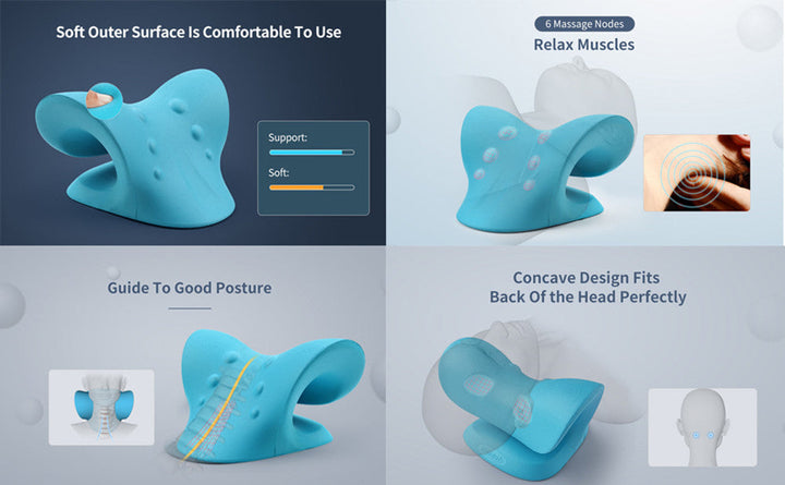 NEK ÉS VÁLL STRECHTER - NYAKI TRAKTÁLÓ MASSZÁZSPÁRNA A GERINCHELYREÁLLÍTÁSHOZ