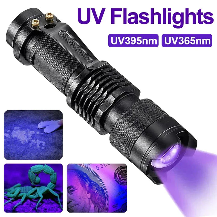 LED UV ZSEBLÁMPA - ULTRAVIOLÁT INSPEKCIÓS LÁMPA HÁZI ÁLLAT VIZELET PONTOK ÉS FOLT DETEKCIÓJÁHOZ