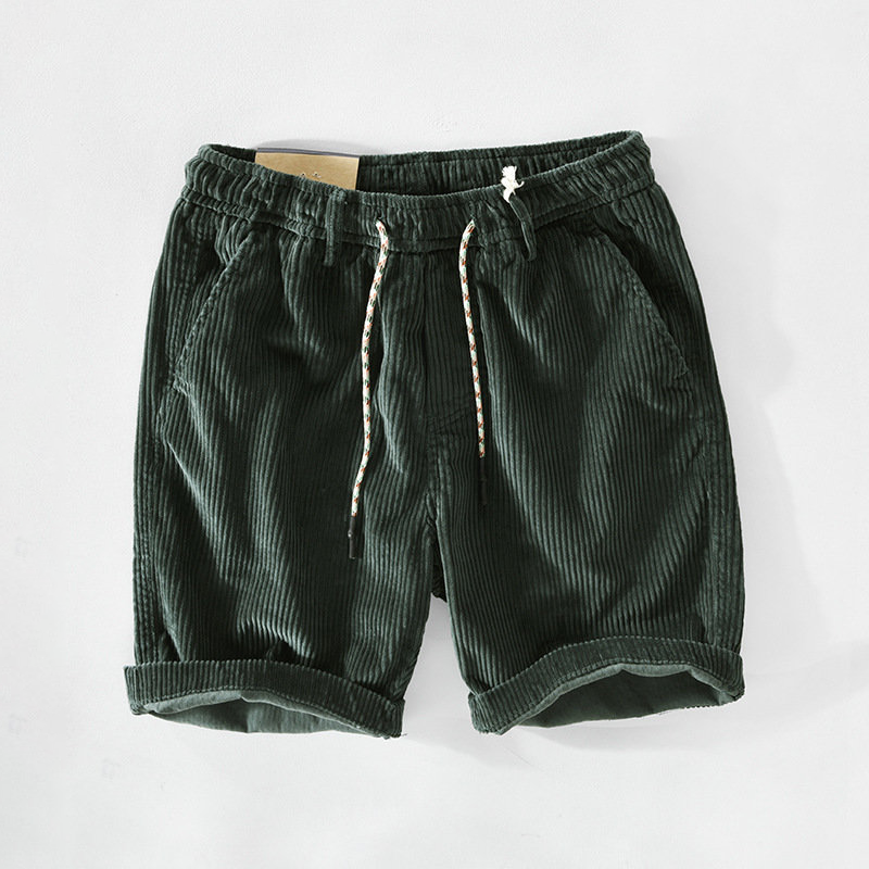 Retro-Cordshorts férfiaknak kényelmes szabással – Raul