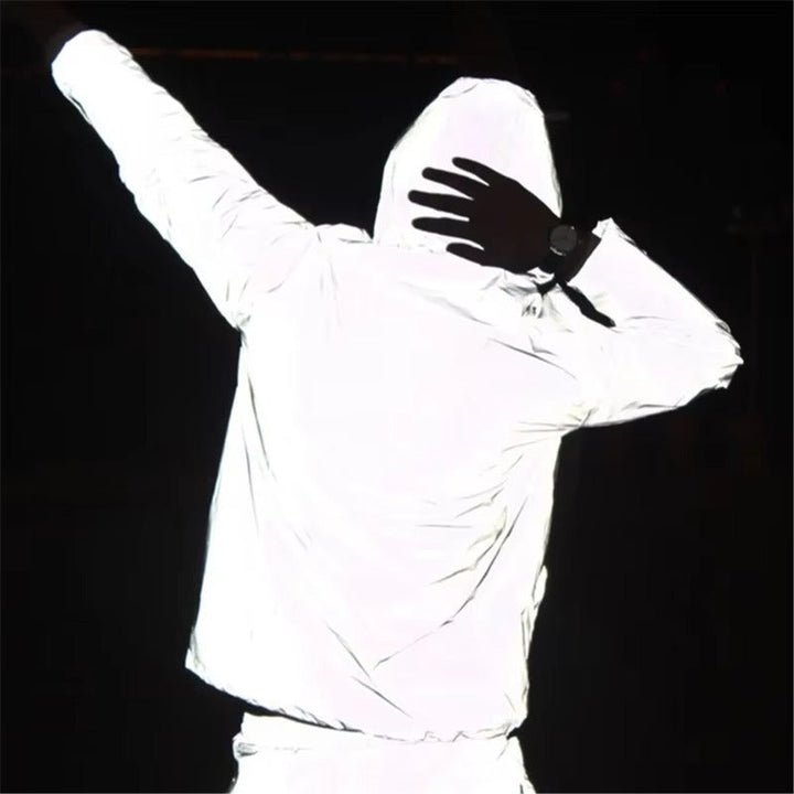 Magas fényvisszaverő és vízálló unisex esőkabát - LumiSafe