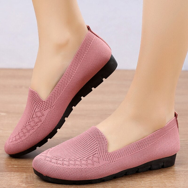 Kényelmes és légáteresztő női slip-on mindennapi cipők lábboltozat-támogatással – Leona