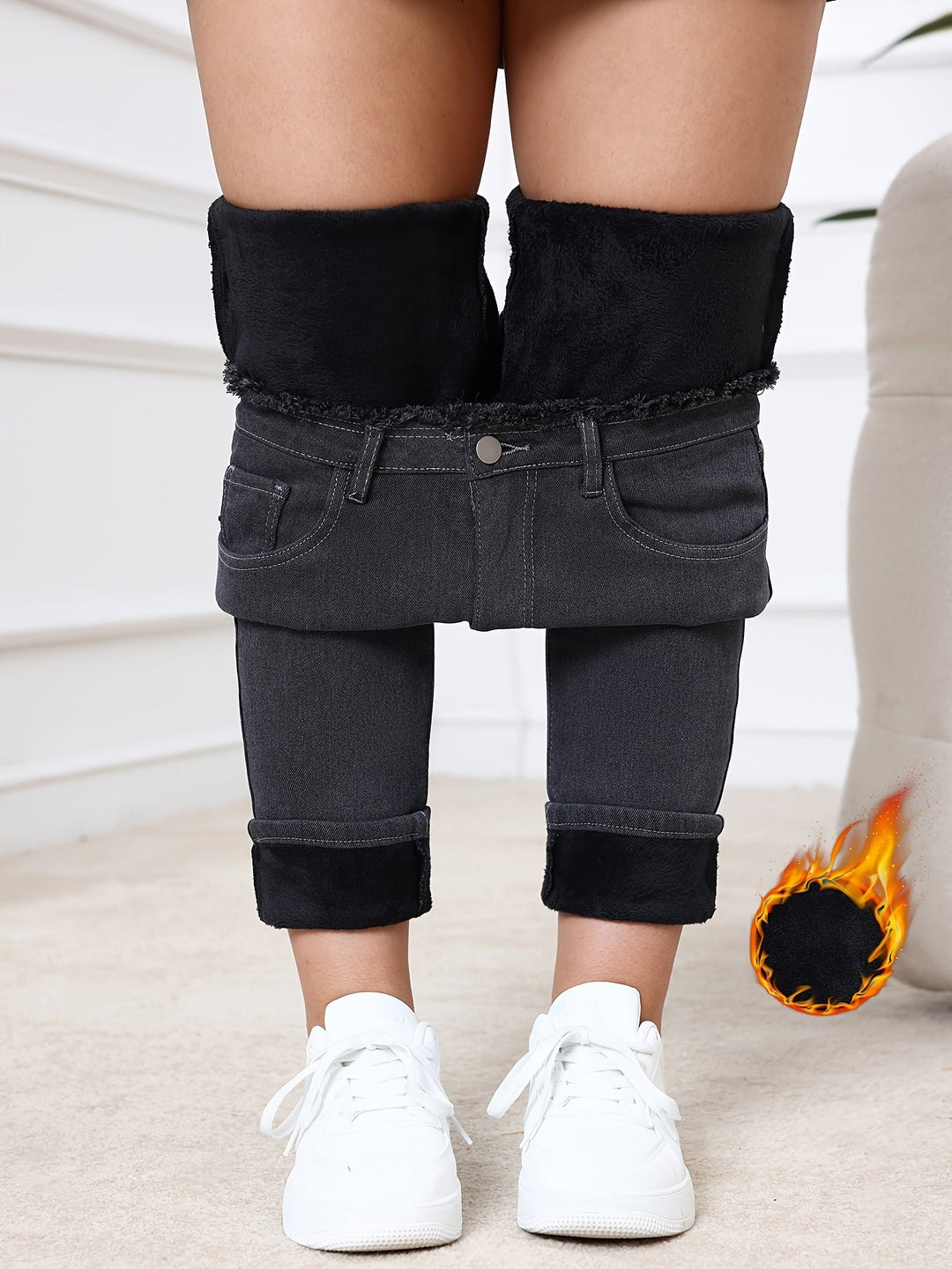 Béléses, vékony fit farmernadrág - Eliana