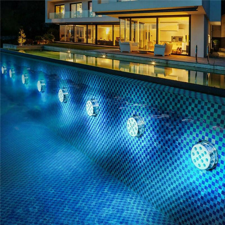 Vízálló LED vízalatti lámpa távirányítóval - GlowRipple