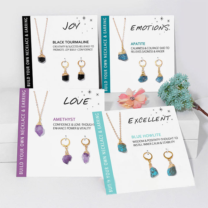 Kristály Ékszerszett Nyaklánc és Fülbevaló - Elara