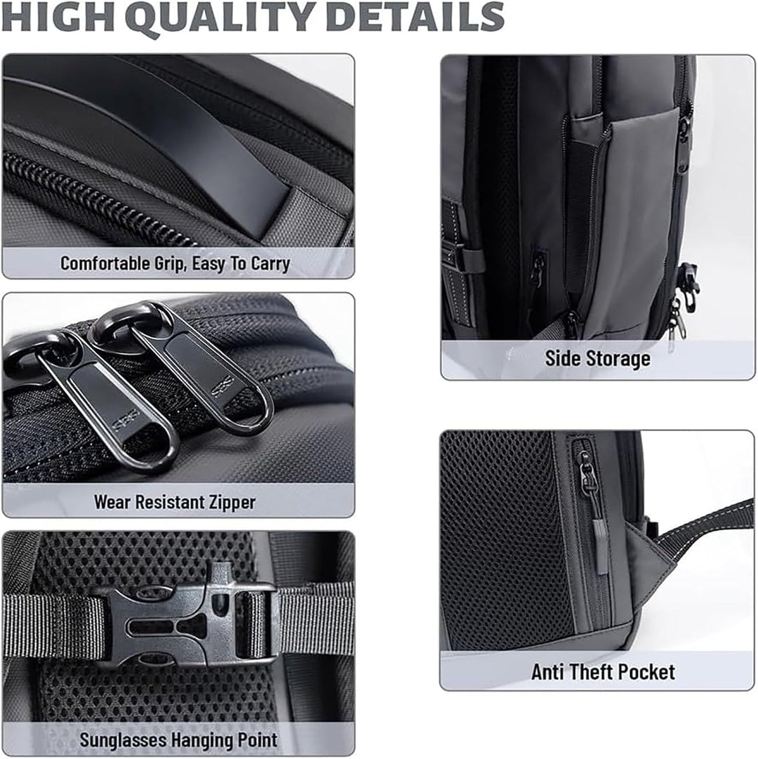 Bővíthető zúzású utazótáska lopásgátló zárval és nedves rekesszel