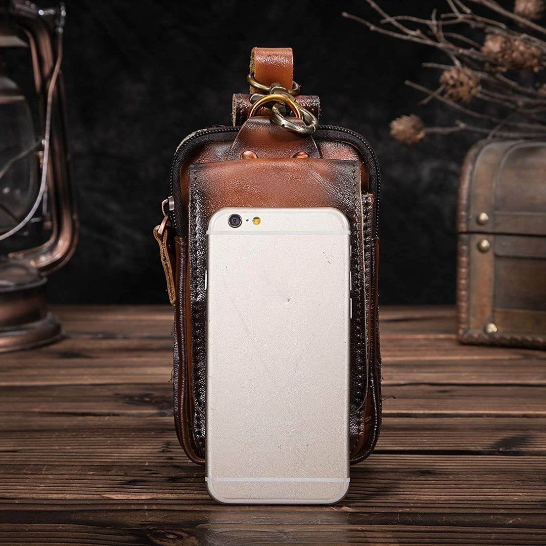 Valódi bőr férfi deréktáska