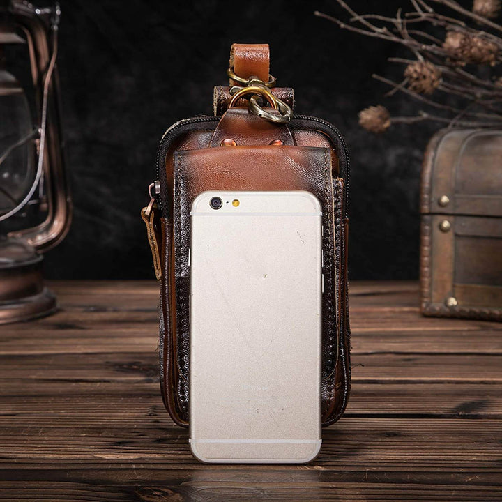 Valódi bőr férfi deréktáska