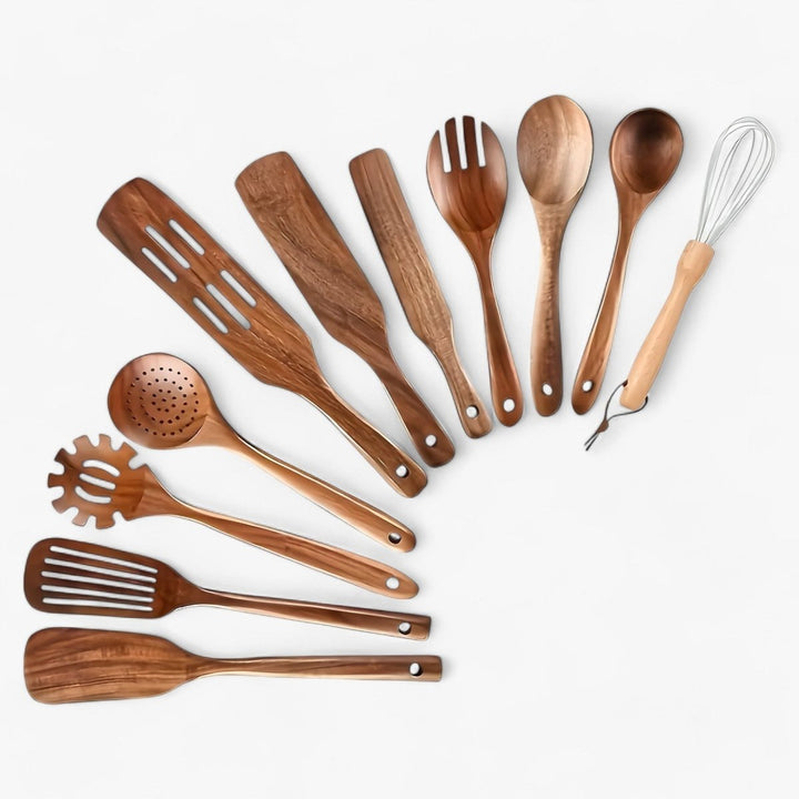 11 részes hőálló fa konyhai készlet - WoodChef