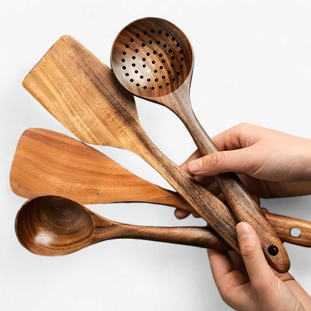 11 részes hőálló fa konyhai készlet - WoodChef