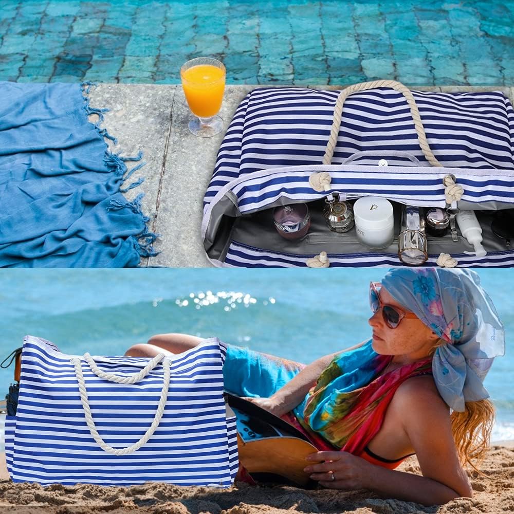 Vízálló Extra Nagy Strandtáska Bónusz Utazótáskával – CoastCarry