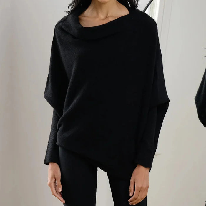 Aszimmetrikus Oversized Női Pulóver - Sophia