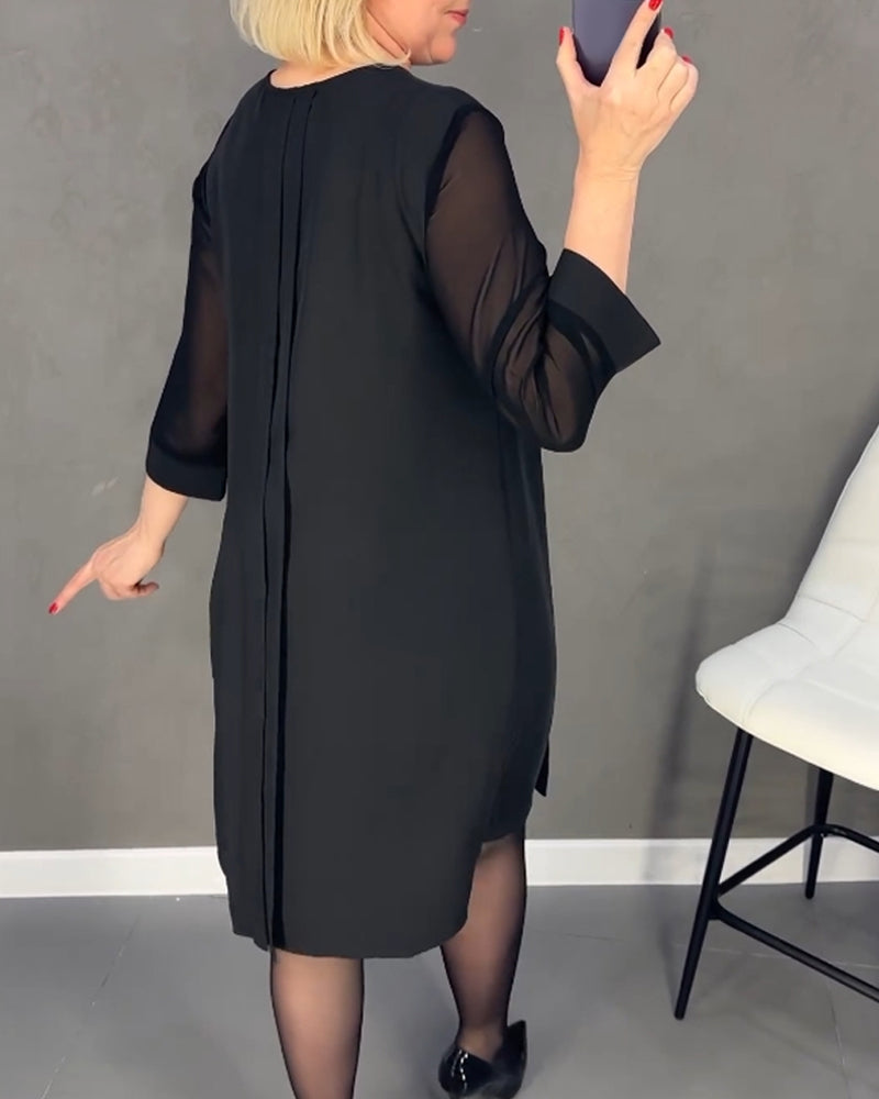 Elegáns Shift ruha hálós részletekkel – Gabrielle