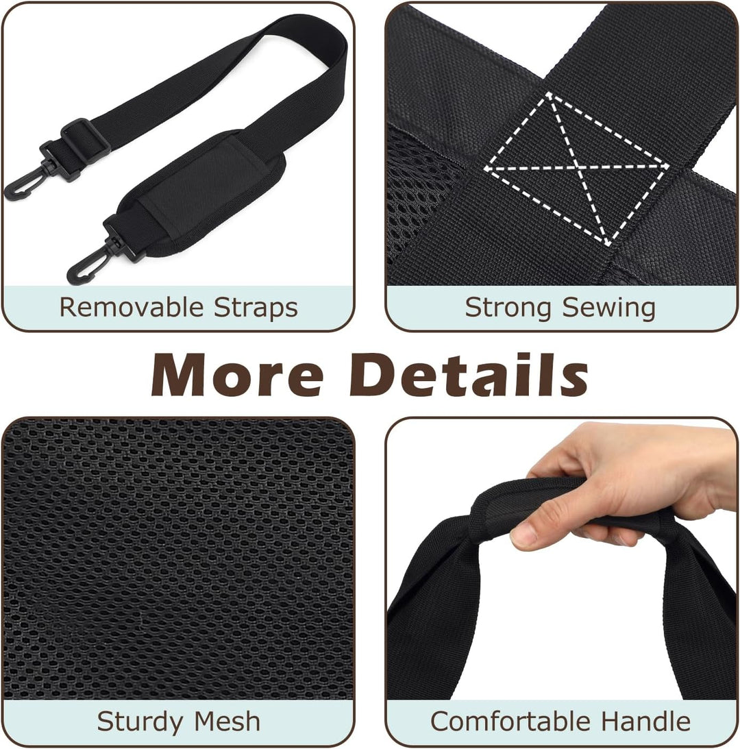 Vásárolj 1-et, és a második ingyen – Extra nagy átlátszó hálós tengerparti táska 8 zsebbel – ClearWave