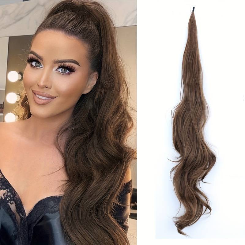 Rugalmas, körbe fonható lófarok hosszú, dús hajhoz - Selena