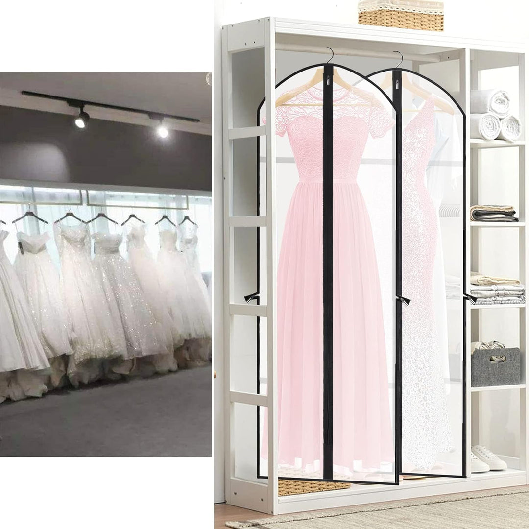 Extra-hosszú ruha- és estélyi ruházati zsák – 180 cm védőborító fogantyúkkal (Vásárolj 1-et, kapj 1-et INGYEN)