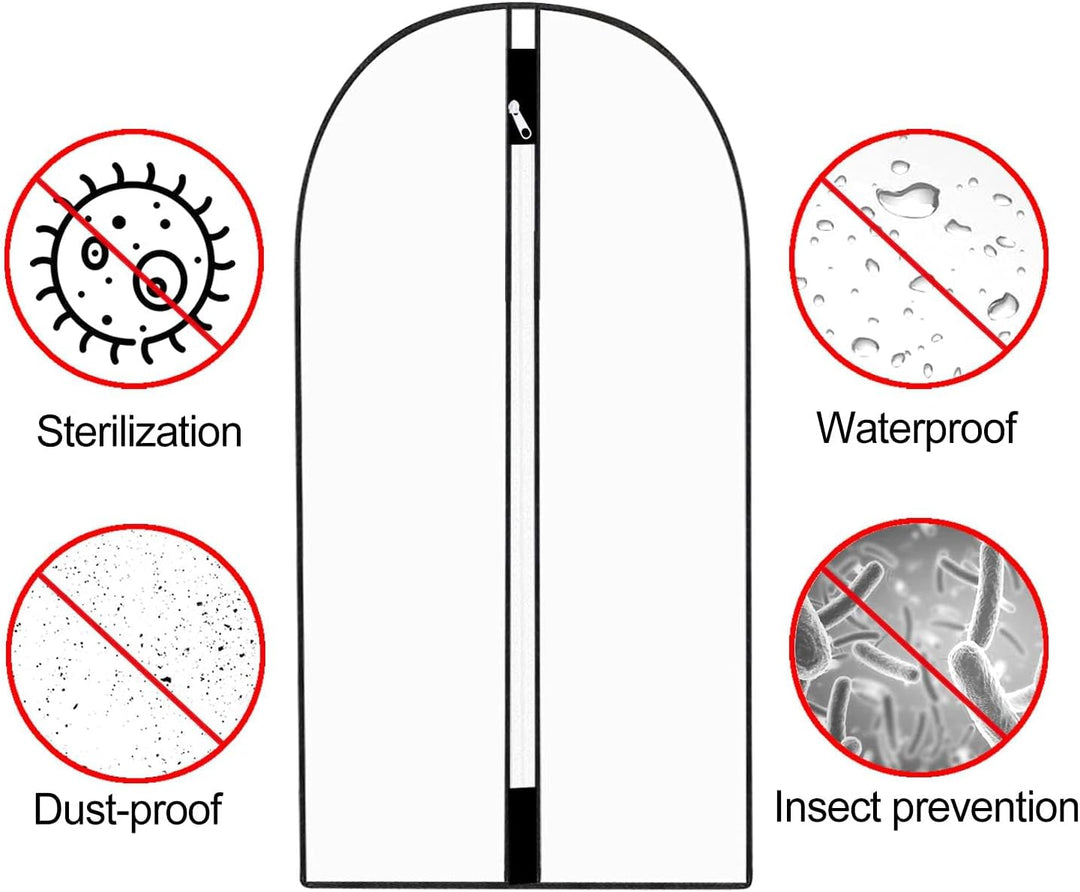 Extra-hosszú ruha- és estélyi ruházati zsák – 180 cm védőborító fogantyúkkal (Vásárolj 1-et, kapj 1-et INGYEN)