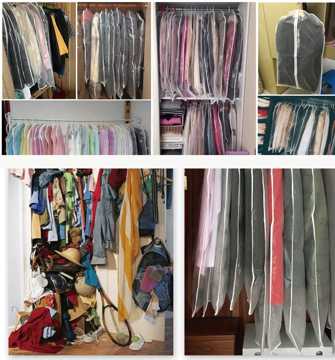 Átlátszó Ruhatároló Zsákok – 5 db-os Csomag (Vásárolj 1-et, és 1-et kapsz AJÁNDÉKBA)