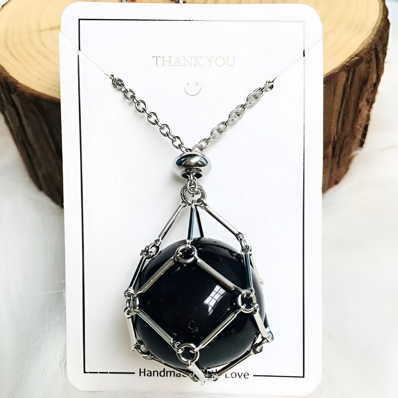 Karakötő kristálytartó medállal - CrystalGuard