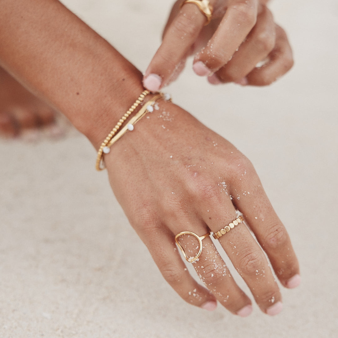 Stílusos Gyöngy Gyűrű - Elina