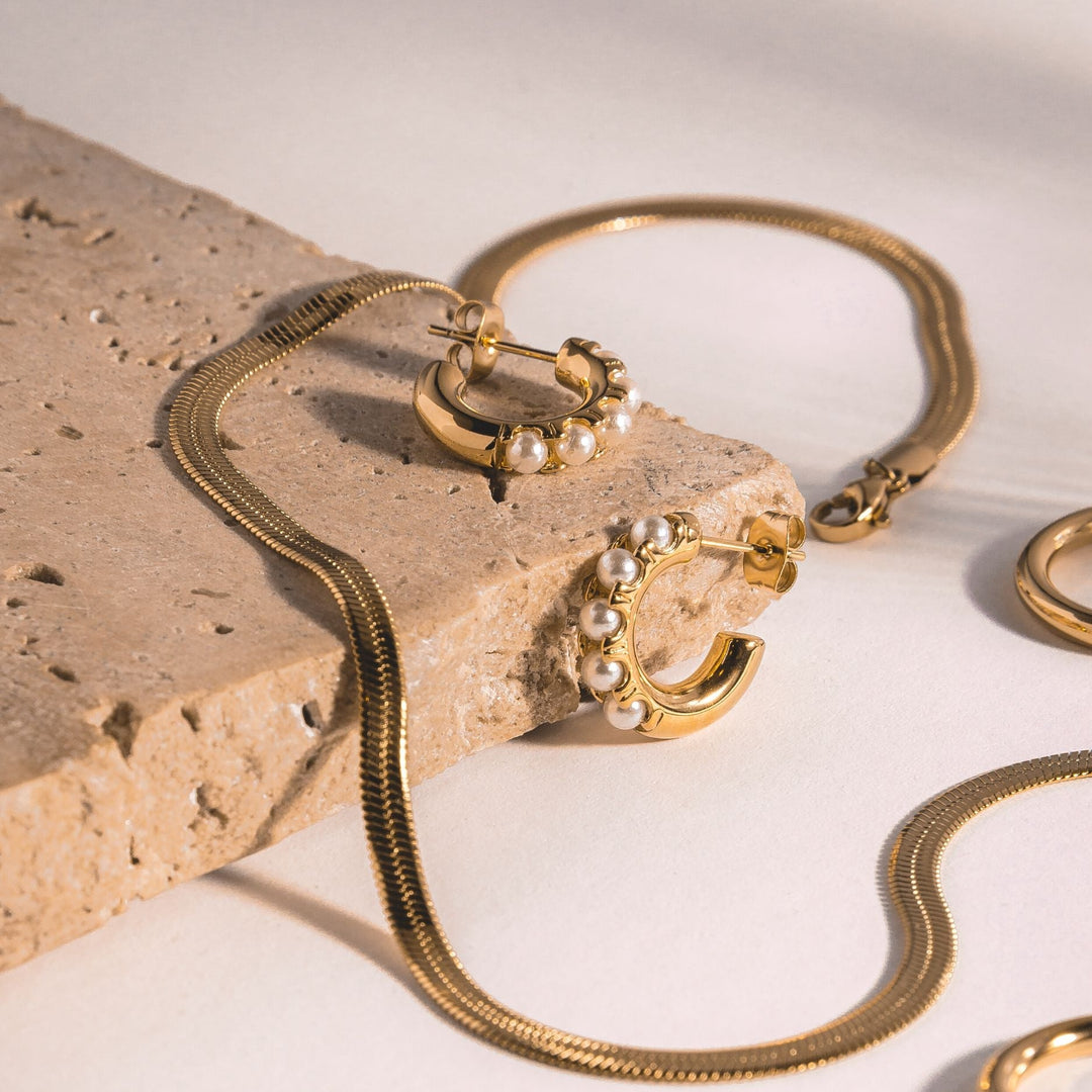 Mini Gyöngy Fülbevalók - Liora