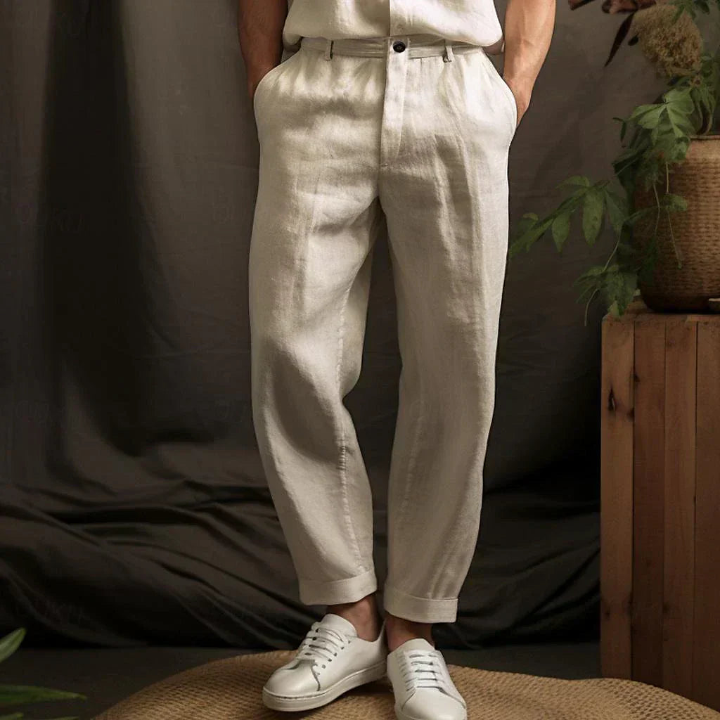 Könnyű férfi lennadrág relaxed fit – Luca